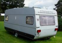 Wohnwagen Campinganhnger gesehen in Neustadt 01.09.2010
