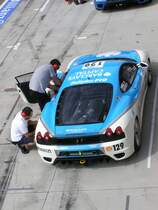 Ferrari F-430 im Pit-Stop. Gesehen am 03.09.2010 (Ferrari Racing Days).