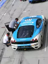 Ferrari F-430 im Pit-Stop. Gesehen am 03.09.2010 (Ferrari Racing Days).