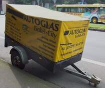 PKW WERBE-Anhnger Pritscheplanen AUTOGLAS in Herne 10.09.2010