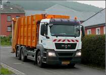 MAN Mllentsorgugsfahrzeug gesehen am 09.09.2010.