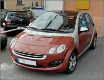 Smart for four aufgenommen am 10.09.2010.