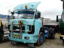 Ein Saurer D290 Zugmaschine am Saurer Oldtimer Treff in Niederbipp am 28.08.2010