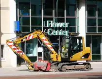 CAT 307C Bagger. fotografiert in Leiden, Niederlande am 12-06-2010.