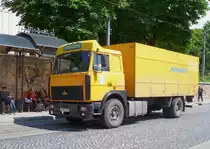 MAZ LKW der Ukrainische Post fotografiert in Lviv. Ukraine am 25-05-2010.