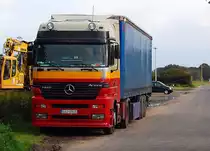 Mercedes Benz Actros 1840 Sattelzugmaschine mit Auflieger. 19.9.2010