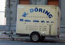 Kasten PKW Anhnger der Fahrschule W. DRING Herten den 5.9.2010