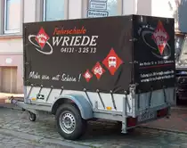 Pritsche Planen PKW Anh�nger der Fahrschule WRIEDE in L�neburg 4.9.2010