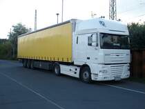 DAF-XF-Sattelzug am 17.September 2010 in Bergen/Rgen.