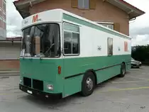 Ein Saurer mit Kastenaufbau (Rollender Verkaufsladen) am Saurer Oldtimer Treff in Niederbipp am 28.08.2010