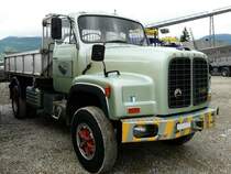 Ein Saurer D290 Kipper am Saurer Oldtimer Treff in Niederbipp am 28.08.2010