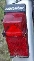 Fahrrad R�cklicht mit Werbung gesehen  in Neustadt am 29/08/2010