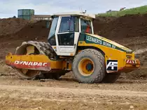 Dynapac Schaffu�walze von der Firma Leenaerts Born am 21.09.2010 an der Campusbaustelle der Rwth in Aachen.