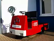 Feuerwehr E-Karre im Floriansdorf in Aachen. 