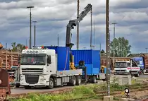 DAF XF 105.460 mit Ladekran - Euskirchen 23.08.2010
