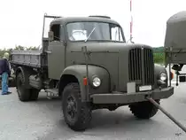 Ein Saurer 2VM Milit�r Kipper am Saurer Oldtimer Treff in Niederbipp am 28.08.2010