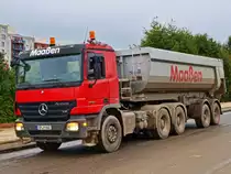 Actros 2660 wartet am 24.09.2010 an einer Baustelle an der Forckenbeckstrasse in Aachen.