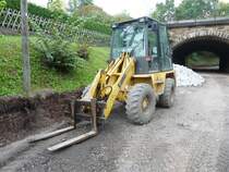 Kramer-Radlader 420 auf einer Baustelle in Ritschenhausen/Th�ringen, September 2010