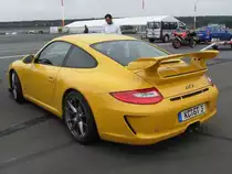 Heckansicht des Porsche GT3 , gesehen beim Speed Day auf dem Eurospeedway Lausitz am 25.09.2010