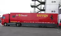 MB Actros Sattelzug. Ferrari Racing Days 2010, September.