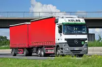 MB Actros 2544  Kolbe  auf der A61 bei Heimerzheim - 31.08.2010