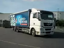 MAN-Getr�nke-LKW am 22.September 2010 vor einem Supermarkt in Bergen/R�gen.