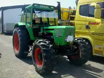 Deutz 10006AS, Allradschlepper mit luftgek�hltem 6-Zyl.4-Takt-Reihenmotor,
5650ccm/100PS, Baujahr 1977,
Traktortreff Holzhausen 2010