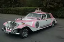 Ein sch�ner Oldi als Hochzeitskutsche vor dem Neujungfrauenkloster, es liegt an einer Biegung der Moskwa etwa 4km s�dwestlich vom Zentrum Moskaus entfernt und ist ein Anziehungspunkt f�r Hochzeitspaare. Fotografiert am 11.09.2010. Leider konnte ich den Typ nicht feststellen. Wer weis etwas?