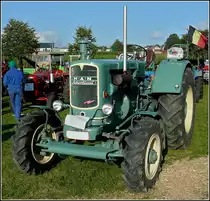MAN 4S1 Allradtraktor BJ 1957, 3500 ccm, 50 PS, fotografiert am 18.09.2010 beim Oldtimertreffen in Weiswampach. 
