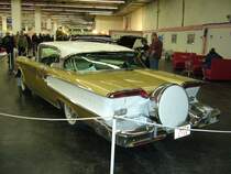 Heckansicht eines Edsel Citation two-door Hardtop Coupe mit Continental-Kit von 1958. Der Edsel (1957 - 1959) war einer der grten Mierfolge des US-Autogiganten Ford. Techno Classica.