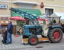 Unbekannter alter Traktor in Lehrte, am 02.10.2010