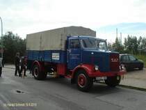MAN MK am 19.9.2010, Hafentreffen 2010 in Hamburg im Hafenmuseum Schuppen 50 1949 – 1950 / 120 PS / 5000 kg Nutzlast 