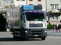 MAN Khltransporter unterwegs in der Stadt Solothurn am 08.09.2010