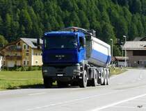 MAN Sattelschlepper unterwegs bei Silvaplana-Surlej am 16.09.2010