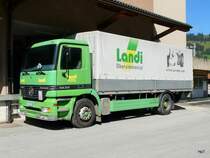 Mercedes Actros 1835 mit Pritschenaufbau in Zweisimmen am 05.09.2010