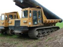 Morooka Raupenkipper der Firma LANDSCHAFTSBAU DITTERSDORF auf einer Baustelle in der Nhe von Rohr/Thringen, Oktober 2010