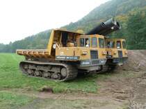 Morooka Raupenkipper der Firma LANDSCHAFTSBAU DITTERSDORF auf einer Baustelle in der N�he von Rohr/Th�ringen, Oktober 2010