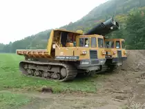 Morooka Raupenkipper der Firma LANDSCHAFTSBAU DITTERSDORF auf einer Baustelle in der N�he von Rohr/Th�ringen, Oktober 2010