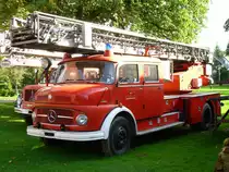 Mercedes 1113 Drehleiter der Berufsfeuerwehr Bielefeld. Gesehen im Feuerwehrmuseum Kirchlengern.