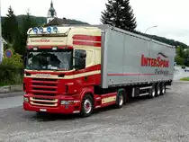 Scania 220 Sattelschlepper in Triengen am 28.08.2010