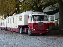 Scania Sattelschlepper in der Stadt Basel am 22.09.2010