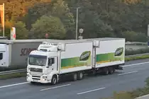 MAN H�ngerzug, auf der A2, bei Lehrte am 09.10.2010.