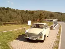 Ein Trabant P601, Bj. 1972 an der Rauschenbachtalsperre