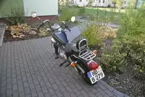 Ein Yahmaha Motorrad in Lehrte, am 10.10.10.