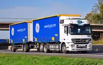 MB Actros 2541  lit  auf der A61 Miel - 04.10.2010