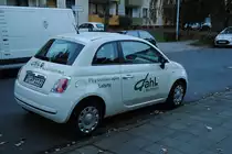 Fiat 500 in Lehrte, am 19.10.10.