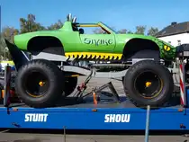 Monster-Car einer Auto Stuntshow am 21.10.2010 vor der Aachener Eissporthalle. Die Show kann man am Sonntag den 24.10 bewundern.
