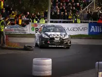 Peugeot 207 S2000 Rallyefahrzeug. Fotografiert auf dem Mecsek Rallye Prologue (15.10.2010)