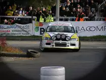 Mitsubishi Lancer EVO, fotografiert auf dem Mecsek Rallye Prologue (15.10.2010)