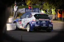 Subaru Impreza WRX Rallyeversion, fotografiert auf dem Mecsek Rallye Prologue.